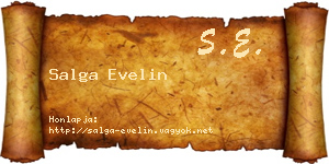 Salga Evelin névjegykártya